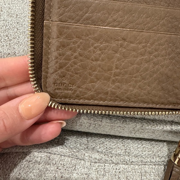 GUCCI Floral Print Wallet with Bamboo - Picture 4 of 6